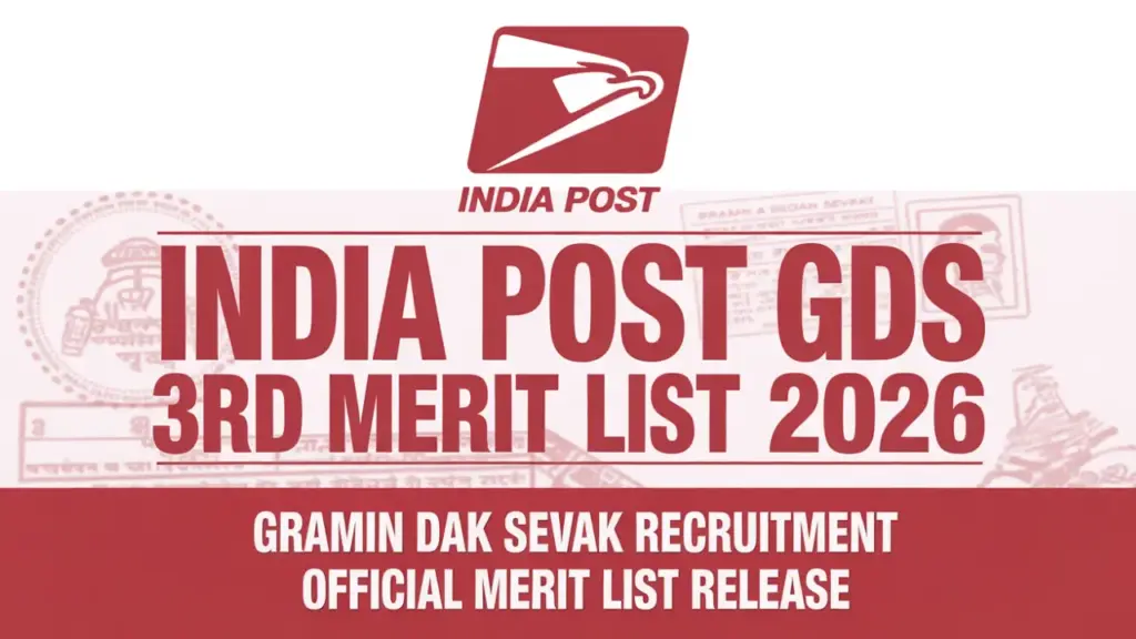 India Post GDS 3rd Merit List 2026