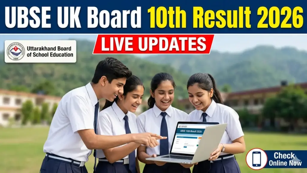 UBSE UK Board 10th Result 2026 Live